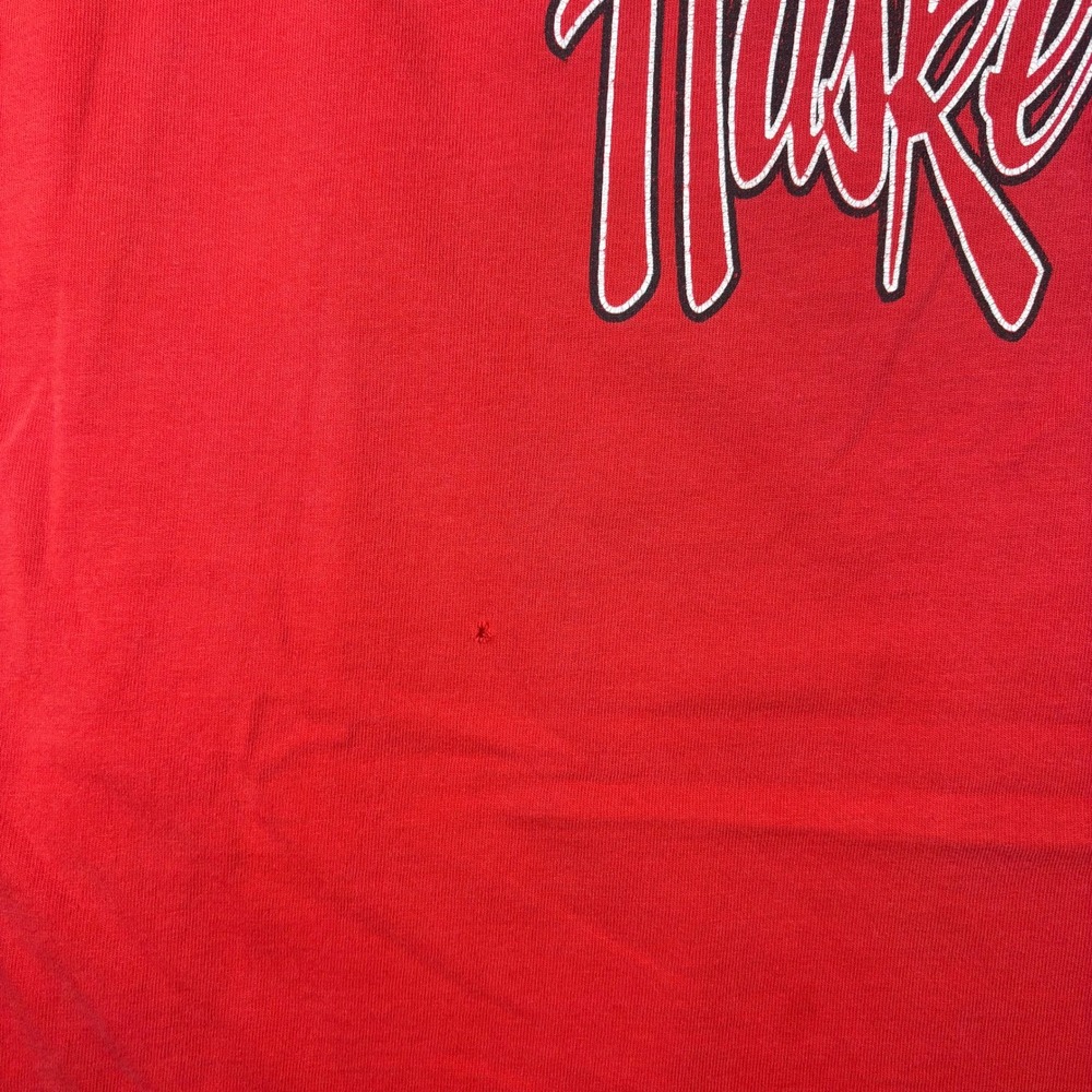 Vintage Nebraska Huskers T-Shirt XXL Red Back 2 Back National Champions 1995 90s - Picture 5 of 8